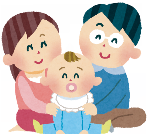 親子のイラスト