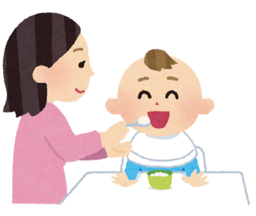 母子のイラスト