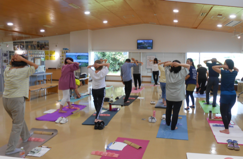 竹ふみ健康教室の様子