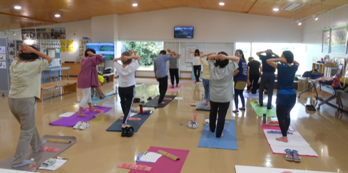 竹ふみ健康教室の様子