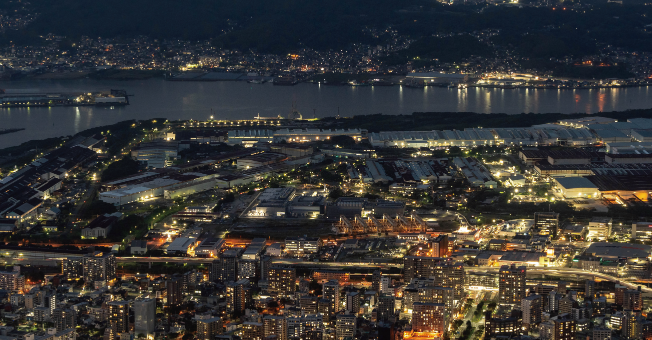 皿倉山からの夜景の画像