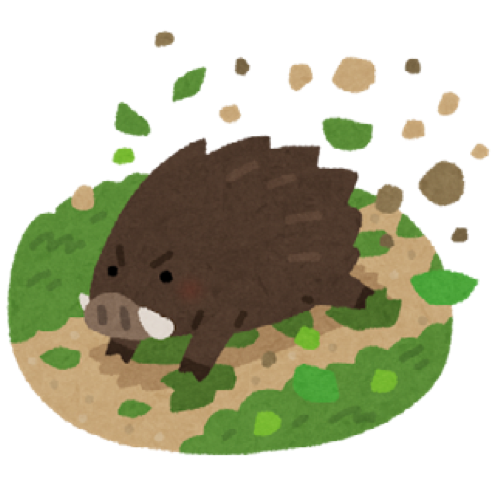 イノシシのイラスト