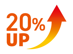 20%UP
