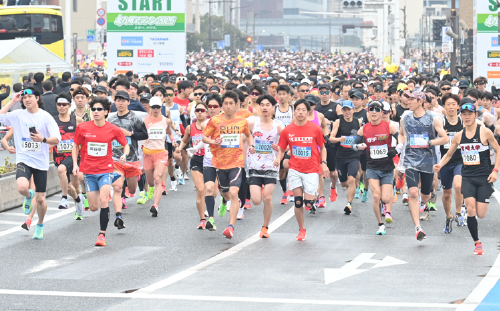 北九州マラソンの様子