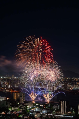 くきのうみ花火の祭典の様子
