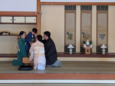 七五三の儀式の様子