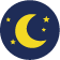 夜のイメージイラスト