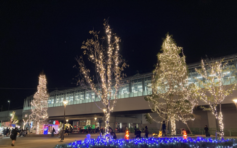 折尾イルミネーション点灯式の様子