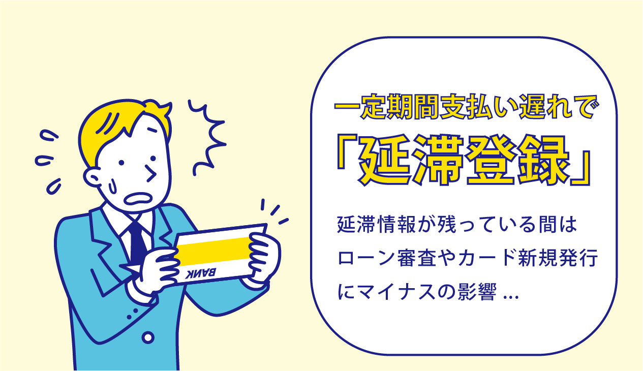 一定期間支払い遅れで「延滞登録」